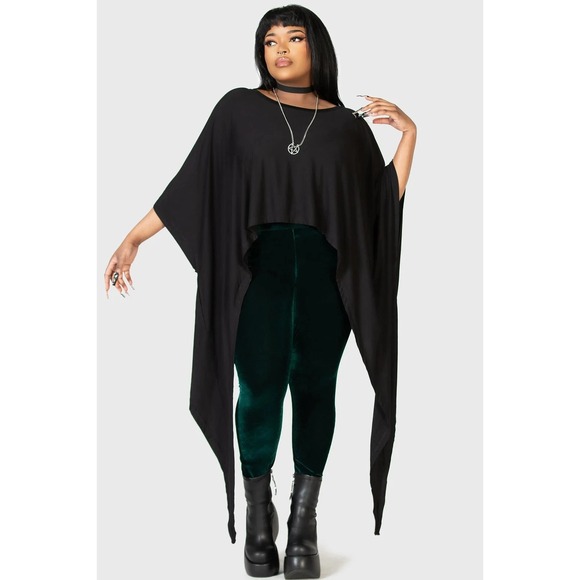 KILLSTAR Celestial Bodies Tunic Top 3XL 4XL Goth Witchy Hanky Hem Plus Size New - Picture 2 of 6